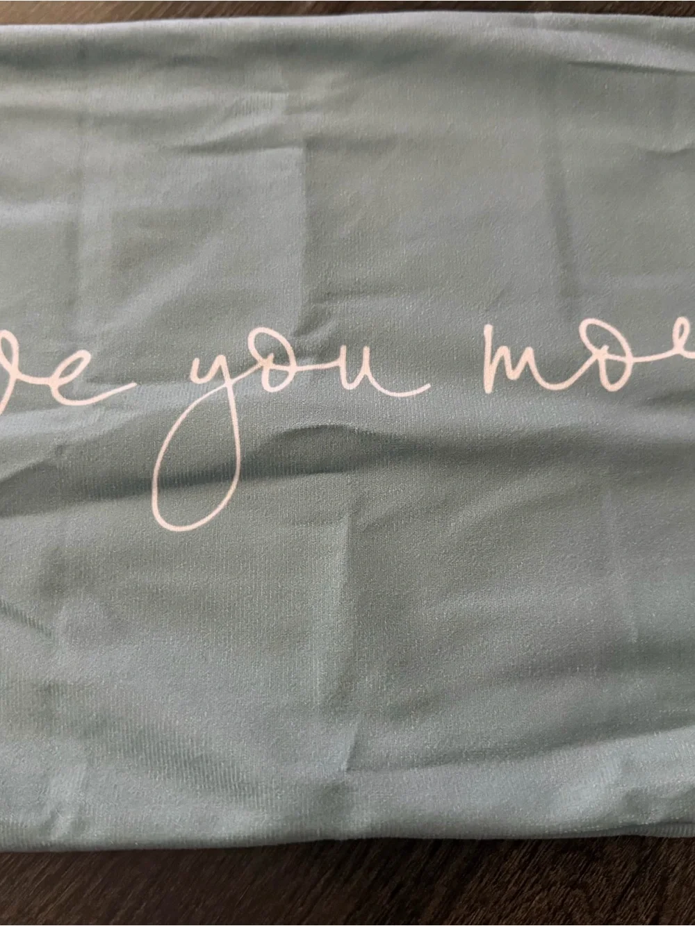 Love You More Decorative Pillow Cover - Blue